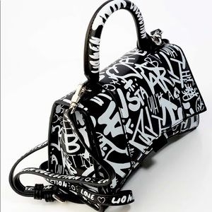 Black & White Graffiti Handbag